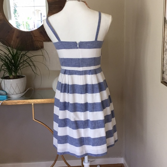 LOFT size 0P blue & white striped sundress! - Picture 4 of 4